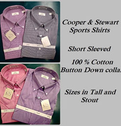 Short Sleeve “Cooper & Stewart” Sport Shirt