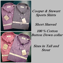 Short Sleeve “Cooper & Stewart” Sport Shirt