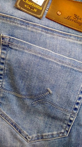 34 Heritage Bleached Denim Jeans