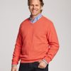 Cutter & Buck Long Sleeve Tonal Pattern V-Neck Sweater