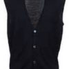 Gran Sasso Sleeveless Vest – Popover V-Neck & Full Button Front