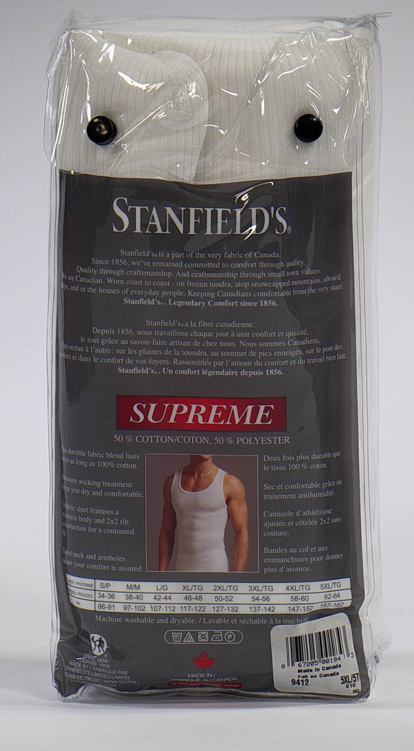 Stanfield's Supreme Cotton Blend Athletic Shirt (2-pack)