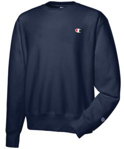 Champion Long Sleeve Crew Neck Fleece Pullover Sweatshirt
