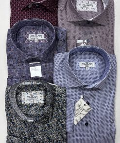 7 Downie Street Long Sleeve Patterned Sport Shirts