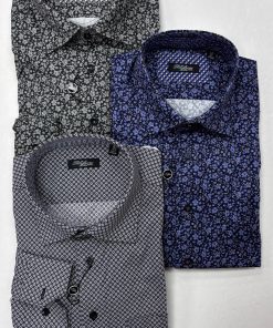 Polifroni Long Sleeve Patterned Sport Shirts